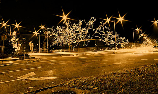 Ünnepi fényben Orosháza (archív fotó: OrosCafe/Rajki Judit)